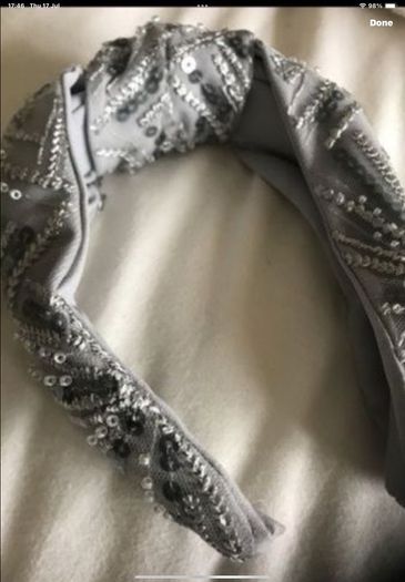 hairband grey head piece freesize