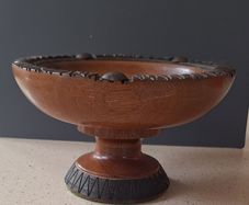 Mahogany Bowl and pedestal