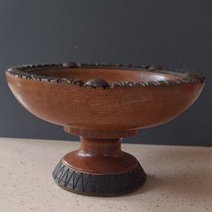 Mahogany Bowl and pedestal