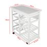BRAND NEW Kitchen Islands Trolleys Hotel Catering Serving Trolley Moveable Kitchen Storage Rack Four-layer Home Utility Shelf Trolley HWC Image 5
