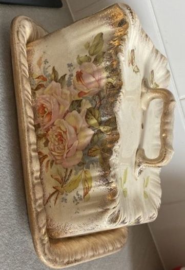 Antique China Toby jug Cheese Closch Cottage Biscuit Barrel Jugs