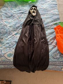 Halloween Scream mask and cloak