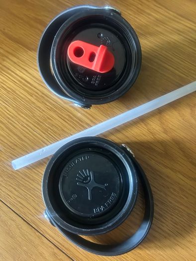 Hydro Flask with extra straw lid