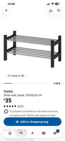 Ikea Tjusig shoe rack, brand new in box