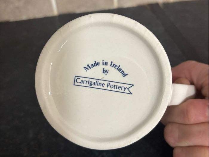 Vintage Carrigaline Pottery Luxembourg GAA Mug