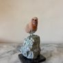 Hand-Carved Gemstone European Robin Image 5
