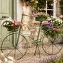 Planting Bike Planter Bike Le Jardin De Provence Decorative Bicycle Garden Decoration Metal Wheel For Planting 4 Baskets Planting Wheel Image 4