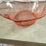 Vintage Heisey Pink Twist Depression Glass Serving Bowl 8 inches. Image 5