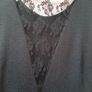 vintage lovely black dress lace detail on back Image 4