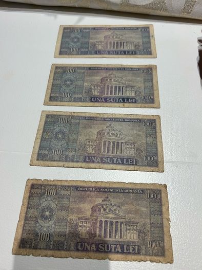 Romania banknote used 100 lei 1966