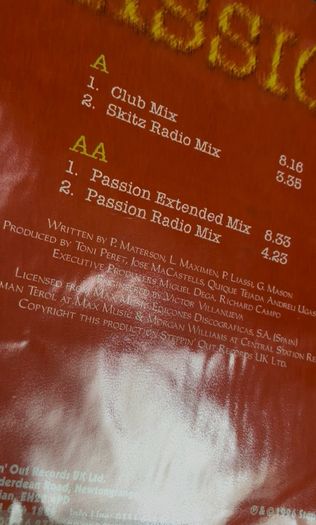 Passion 12" vinyl    House classic