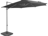 Outdoor Umbrella with Portable Base Anthracite/Base Green