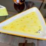 Mid Century Modern Italian Ceramic Cheese Plate from Bassano 1970s and matching Dimpled Parmesan Grater Image 7