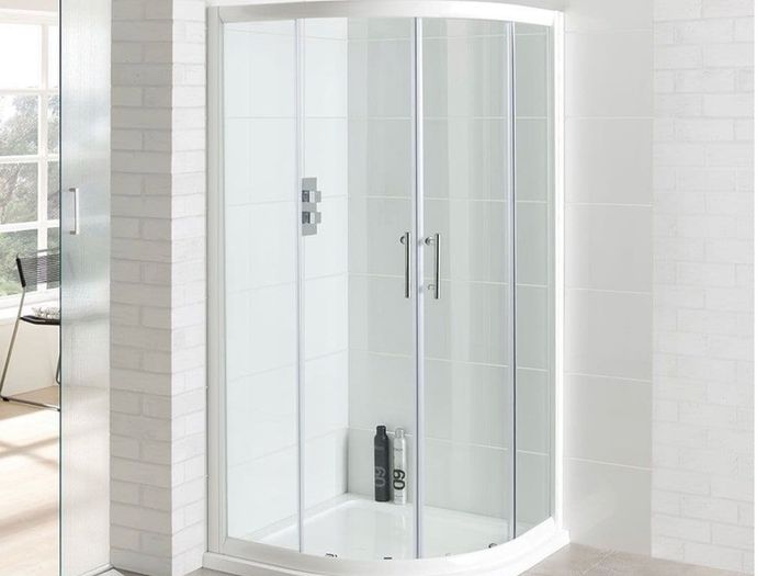 Offset Quad Shower Door