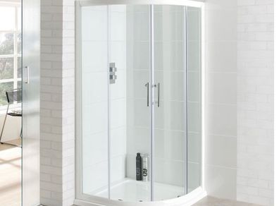 Offset Quad Shower Door