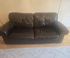 2 leather sofas