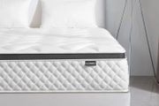 double Mattress 4FT6,10 INCH Pocket Sprungs Mattress Memory Foam- Medium Firm - Motion Isolation,135x190X25CM