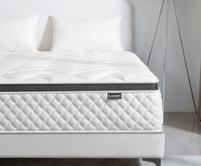 double Mattress 4FT6,10 INCH Pocket Sprungs Mattress Memory Foam- Medium Firm - Motion Isolation,135x190X25CM