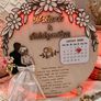 Personalised Wooden Wedding Calendar Plaque LED Light Keepsake Gift Image 3