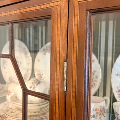 An Edwardian mahogany display cabinet