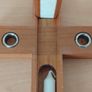 Vintage Italian made 'Last Rites' hardwood wall Crucifix 13" tall FREEPOST Image 7