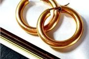 Vintage Chunky 9ct Gold Hoops