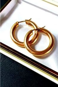 Vintage Chunky 9ct Gold Hoops