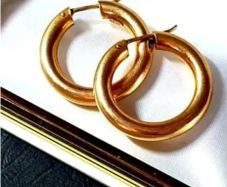 Vintage Chunky 9ct Gold Hoops