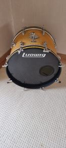 Ludwig 3 ply Standard 20 x 14 Bass Kick drum Gold Astro 70s