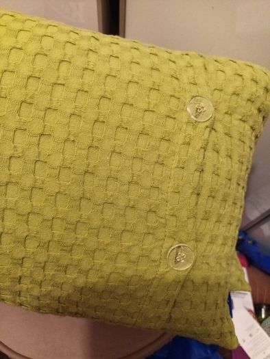 2 x sage  green cushions BNWT