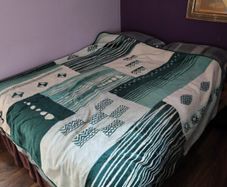 Double bed with comfortable mattress