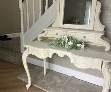Dressing table and mirror