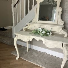Dressing table and mirror
