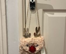 BNWT Monsoon fluffy reindeer bag