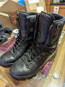 French FELIN Combat Boots, Black, Surplus