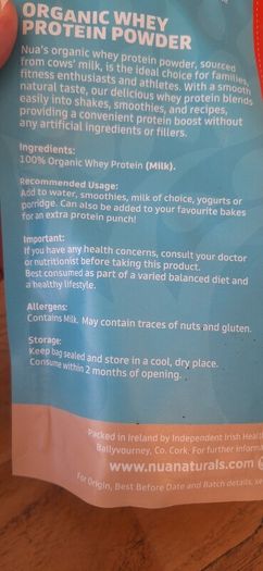 Nua Naturals Organic Whey Protein Powder