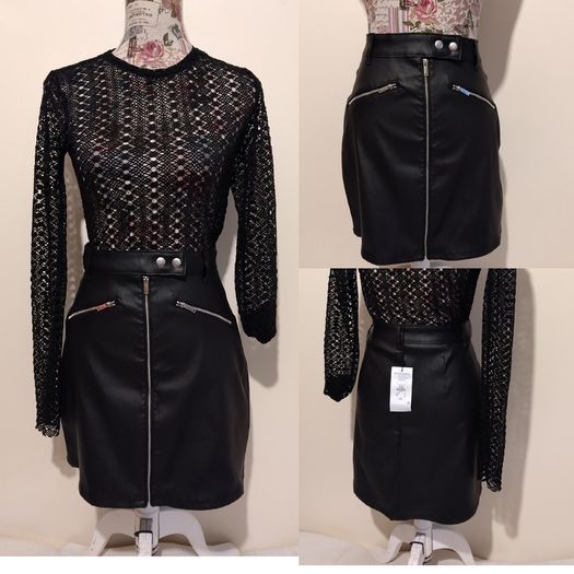 Black Lace Top, New With Tags