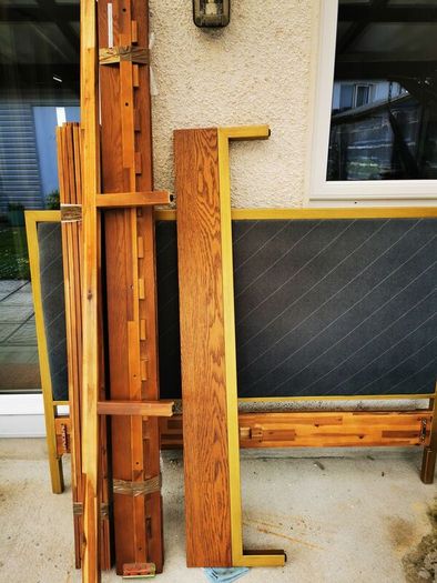 Stylish double bed frame "Fosta"