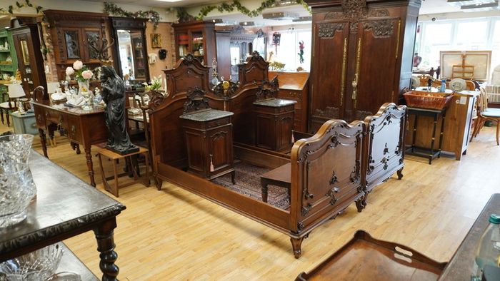 19th Century French / Belgian Walnut Twin Bedroom Suite