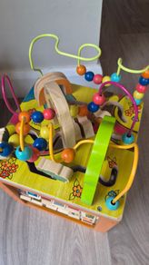 Battat Zany Zoo Wooden Activity Cube