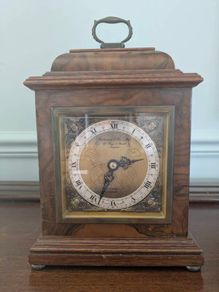 Elliott Walnut Cased Bracket Clock