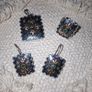 Vintage Emerald Bohemian Set, Turkish handmade, sterling silver Image 2