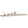 Floating Wall Shelves 4 pcs Oak 120x23.5x3.8 cm MDF Image 9