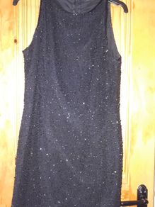 Stunning Black Embellished Evening Dress
