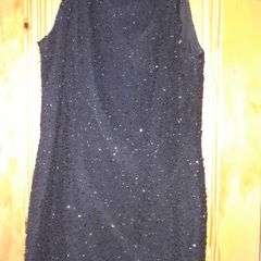 Stunning Black Embellished Evening Dress