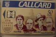 Irish Writers callcard