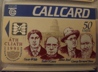 Irish Writers callcard