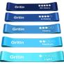 Resistance Bands, [Set of 5] Skin-Friendly Resistance Fitness Exercise Loop Bands with 5 Different Resistance Levels - Carrying Case Included MULTIPLE COLOURS AVAILABLE, SEE PHOTOS (FREE POSTAGE) Image 4