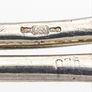 925 Vintage Sterling Silver Modernist Cuff Bangle Image 5