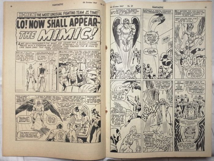 Fantastic #37 Origin & 1st Appearance Of Mimic Calvin Rankin Key Rare UK (Silver Age)